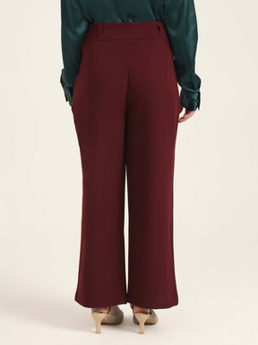 WOMEN'S LUXURY BANANA CREPE MAHOGANY K PANT