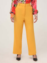 WOMEN'S LUXURY BANANA CREPE MANGO STRAIGHT FIT WITH FLAP POCKET TROUSER