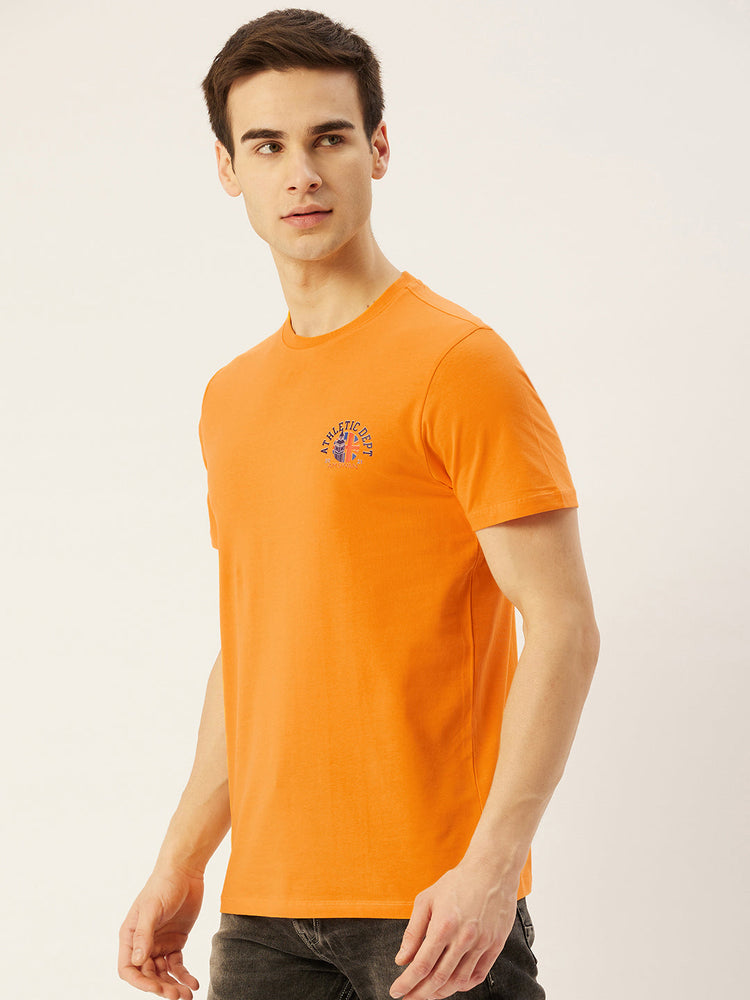 Mens Premium Cotton Lycra Half Sleeve Crew Neck T-Shirts