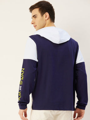 Men's Full Sleeve Sweatshirt with Cotton-Rich Printed Design