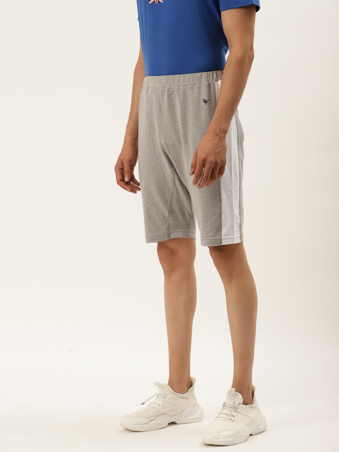 MENS COTTON RICH LYCRA WITH CONTRAST TAPE SHORTS