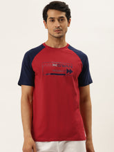 Men's Cotton Rich Lycra Smart Fit Half Sleeve Graphic Tshirt