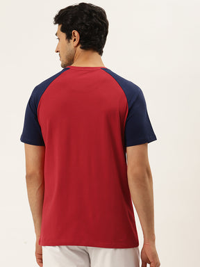 Men's Cotton Rich Lycra Smart Fit Half Sleeve Graphic Tshirt