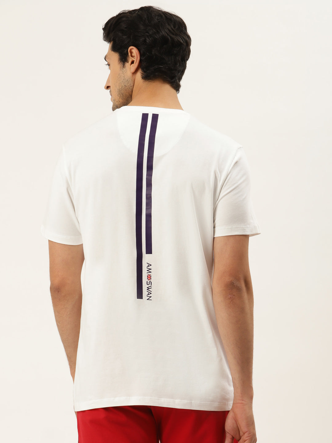 Men's Premium Cotton Lycra Smart Fit Crew Neck Half Sleeves Tshirts
