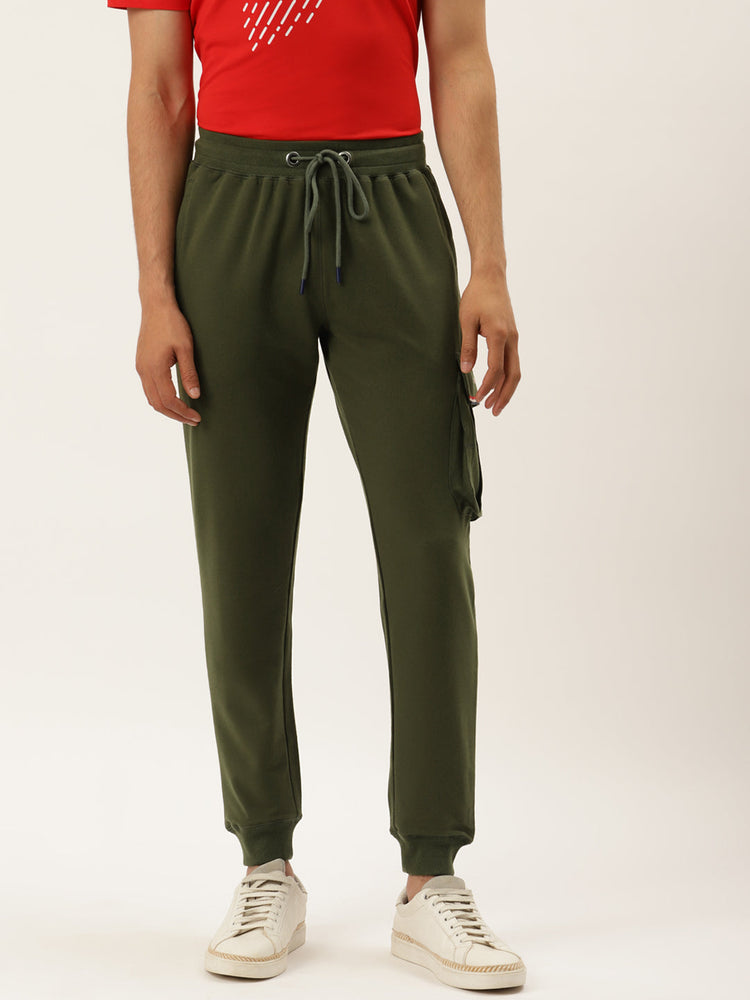 Mens Cotton Rich Lycra Cargo Track Pant