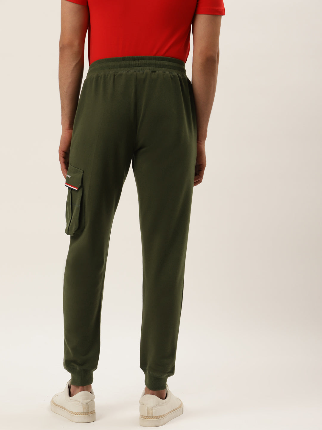 Mens Cotton Rich Lycra Cargo Track Pant
