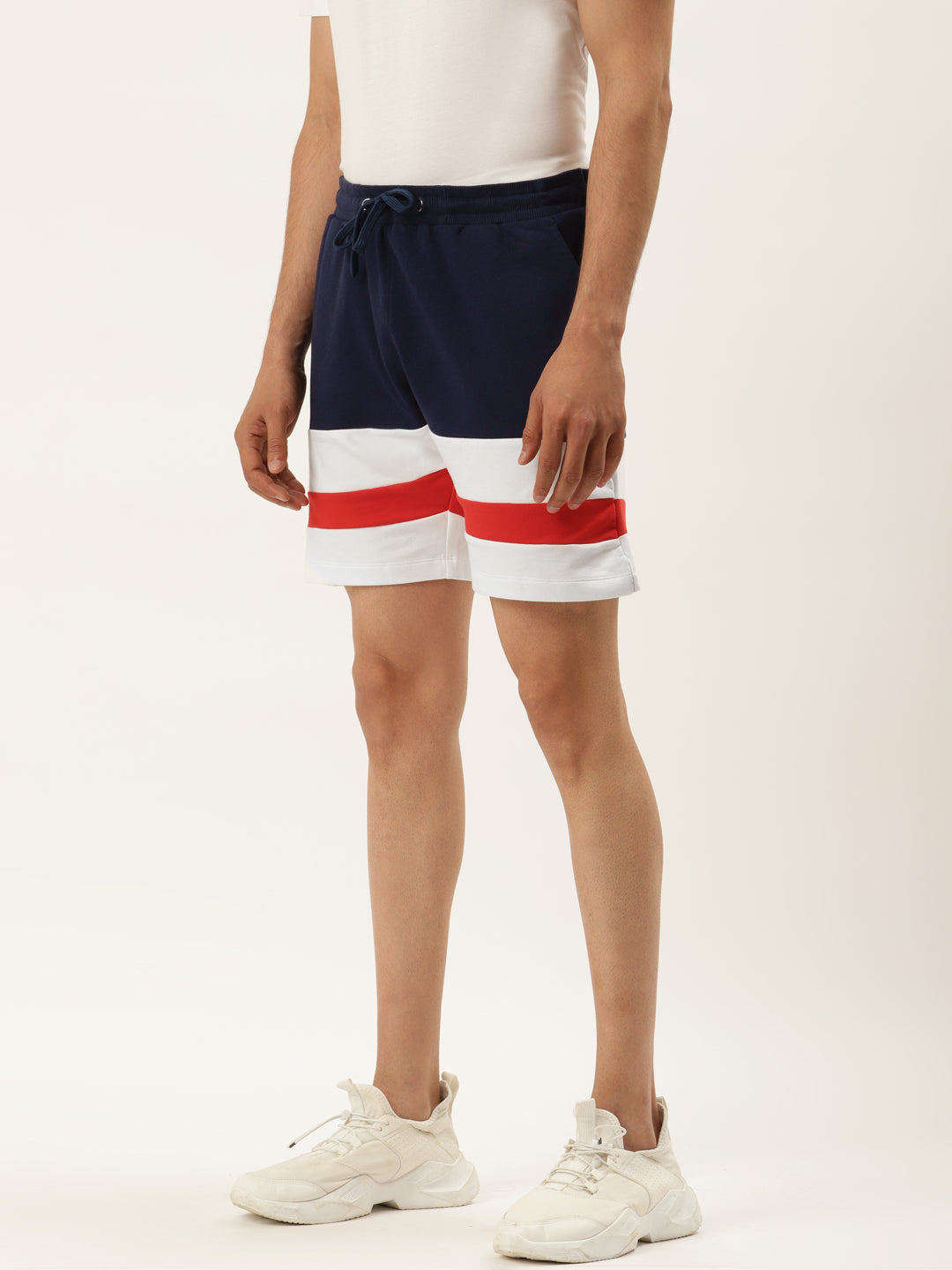 Men's Cotton Rich Lycra Smart Fit Colour block Shorts