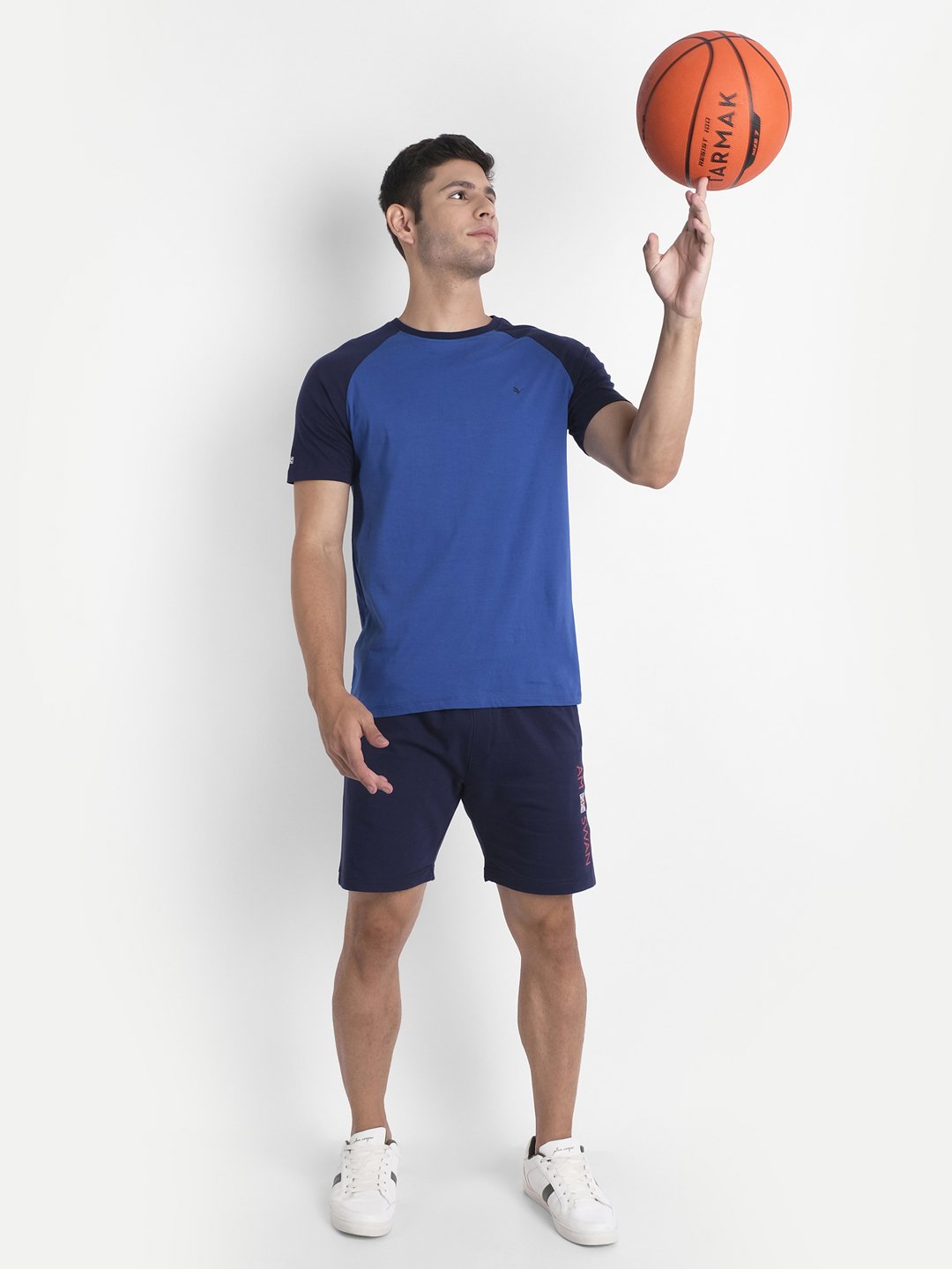 Mens Premium Cotton Reglan Half Sleeve Crew Neck T-Shirts