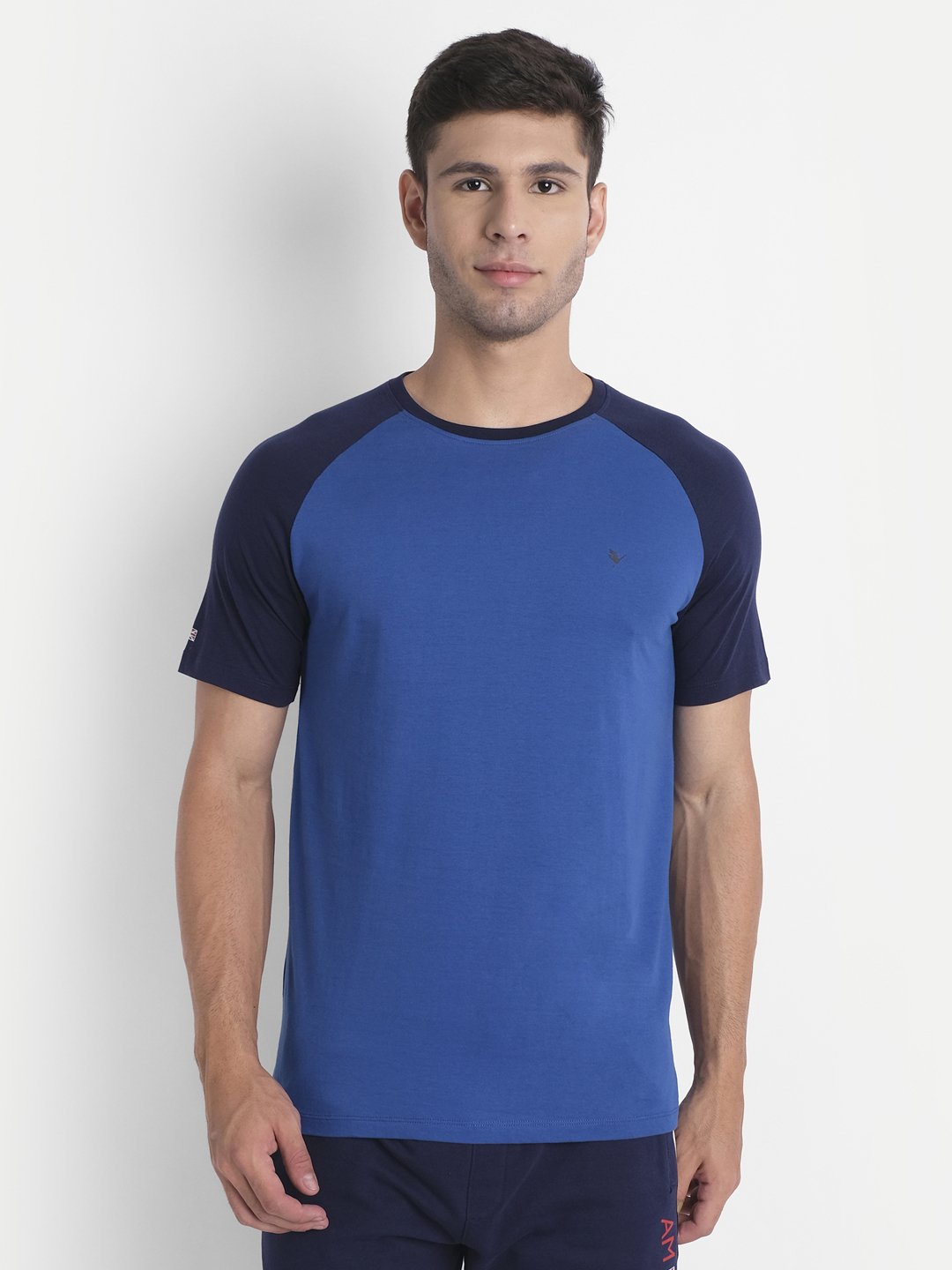 Mens Premium Cotton Reglan Half Sleeve Crew Neck T-Shirts