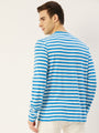 Mens Premium Cotton Striped Full Sleeve Crew Neck T-Shirts