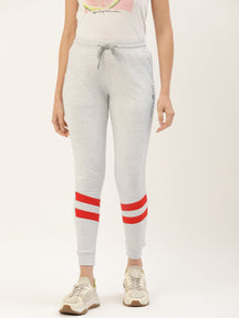 Women's Smart Fit Colourblocked Track Pant in Premium Cotton Lycra