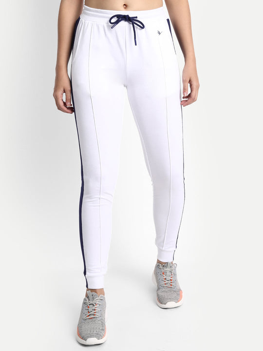 Womens Cotton Lycra Smart Fit Track Pants