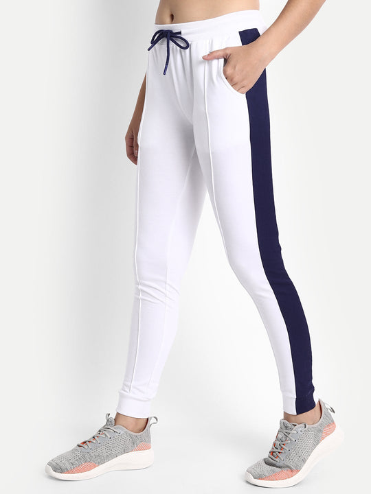 Womens Cotton Lycra Smart Fit Track Pants