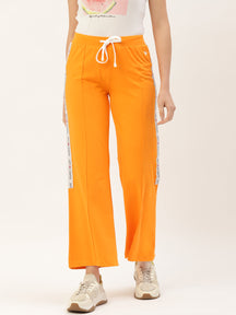 Women's Wide Leg Track Pant with Smart Fit in Cotton-Rich Lycra